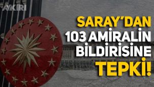 103 emekli amiralin bildirisine Saray'dan tepki!