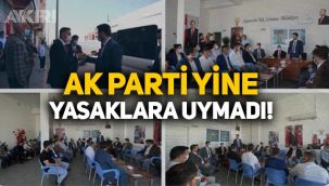 AK Parti yine yasaklara uymadı! Gençlik Kolları'ndan kalabalık teşkilat ziyareti
