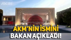 AKM’nin adı Atatürk Kültür Merkezi kalacak