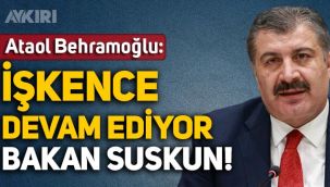 Ataol Behramoğlu: İşkence devam ediyor, Sağlık Bakanı suskun!