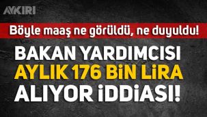 Bakan Yardımcısı Nadir Alpaslan'ın aylık 176 bin lira maaş aldığına dair belgeler yayınlandı
