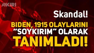 Biden, 1915 olaylarını 