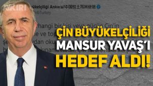 Çin Büyükelçiliği, Doğu Türkistan'daki Barın Katliamı için anma mesajı paylaşan Mansur Yavaş'ı hedef aldı
