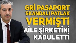 Gri pasaport skandalıyla gündeme gelen Yeşilyurt Belediye Başkanı Mehmet Çınar, aile şirketini kabul etti