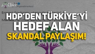 HDP'den skandal paylaşım: 1915 olayları üzerinden Türkiye'yi hedef aldı!