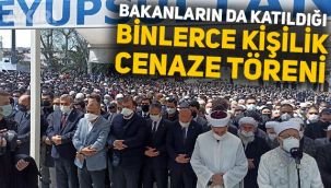 Hüsnü Bayramoğlu'nun cenaze törenine binlerce kişi katıldı, pandemi kuralları unutuldu!
