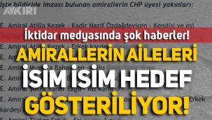 İktidar medyasında şok haberler: Sabah gazetesi amirallerin ailelerini isim isim hedef gösterdi!