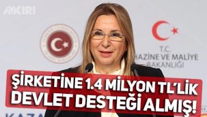 Ruhsar Pekcan, kendi şirketine devletten 1.4 milyon TL'lik yardım almış!