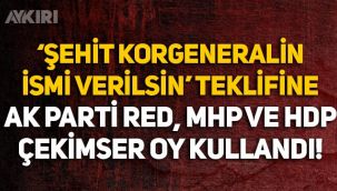 'Şehit korgeneralin ismi havalimanına verilsin' teklifini AK Parti reddetti, MHP çekimser kaldı
