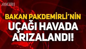Son dakika... Bakan Pakdemirli'nin uçağı havada arızalandı