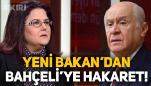 Yeni kurulan Aile Bakanlığı'na atanan Derya Yanık'tan Devlet Bahçeli'ye hakaret
