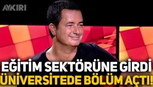 Acun Ilıcalı'dan eğitim hamlesi: Özel üniversitede bölüm açtı