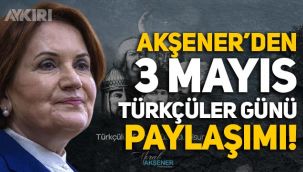 Akşener'den 3 Mayıs Türkçüler Günü paylaşımı