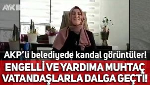 AKP'li Başakşehir Belediyesi'nde skandal görüntü! Engelli ve yardıma muhtaç vatandaşlarla dalga geçti