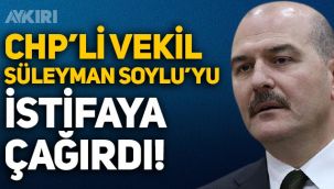 CHP milletvekili Başarır, Süleyman Soylu'yu istifaya çağırdı!