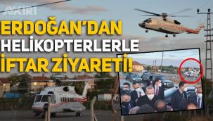 Erdoğan'ın Ankara Ayaş'taki iftar ziyaretine 2 helikopter ve onlarca zırhlı araçla gittiği ortaya çıktı
