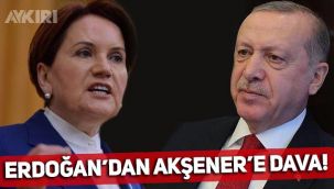Erdoğan, Meral Akşener'e 250 bin TL'lik tazminat davası açtı