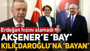 Erdoğan, Meral Akşener'e