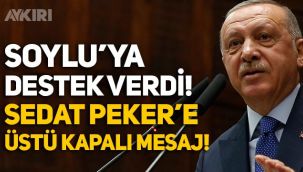 Erdoğan, Süleyman Soylu'ya destek verdi mi? Üstü kapalı 'Sedat Peker' mesajı!