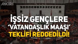 İşsiz gençlere ‘vatandaşlık maaşı verilsin’ teklifine AK Parti ve MHP'den red!