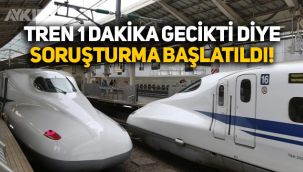 Japonya'da hızlı tren 1 dakika gecikti, sürücüye soruşturma başlatıldı!