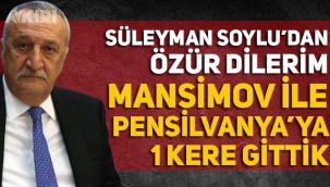 Mehmet Ağar, Süleyman Soylu'dan özür diledi! Mansimov ile Pensilvanya'ya gittiğini açıkladı