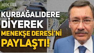 Melih Gökçek, Kurbağalıdere diyerek Menekşe Deresi'ni paylaştı