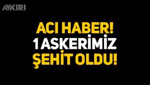 Pençe Yıldırım Harekatı’ndan acı haber: 1 asker şehit oldu
