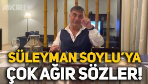 Sedat Peker'den yeni video: Süleyman Soylu'ya çok ağır sözler!