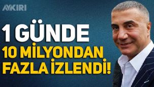Sedat Peker'in son videosu bir günde 10 milyon kez izlendi!