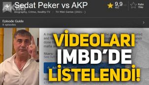 Sedat Peker'in videoları IMDb'de listelendi! 9,9 puan ile rekora koşuyor