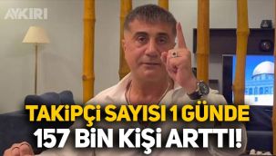Sedat Peker, Twitter'dan video yayınladı, takipçisi 1 günde 157 bin kişi arttı!