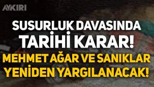 Susurluk JİTEM davasında tarihi karar: Mehmet Ağar ve diğer sanıklar yeniden yargılanacak!