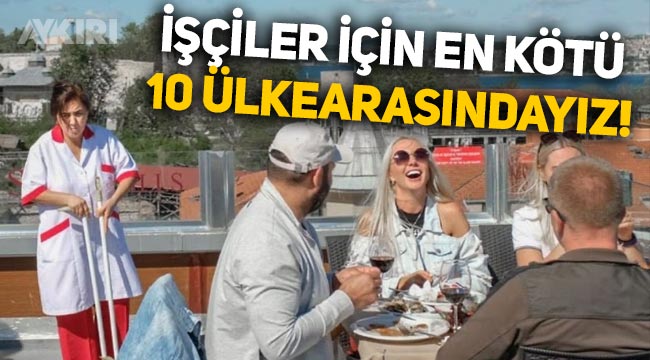 Türkiye, işçiler için en kötü 10 ülke arasında yer aldı!