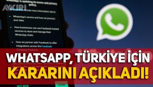 WhatsApp'tan Türkiye için