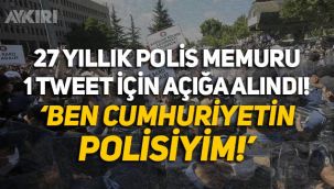 27 yıllık polis memuru 1 tweet için açığa alındı: