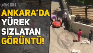 Ankara'da yürekleri sızlatan görüntü: Kağıt toplayan çocuklar akülü araca bakakaldı