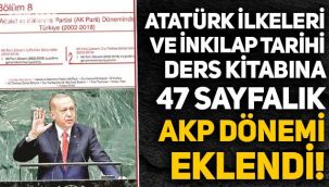 Atatürk İlkeleri ve İnkılap Tarihi dersine AK Parti ve Erdoğan bölümü eklendi, sorular soruldu!