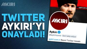 Twitter, Aykırı'ya mavi rozet verdi!