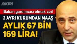 Bakan Yardımcısı Şakir Ercan Gül'ün 67 bin 169 lira maaş aldığı ortaya çıktı