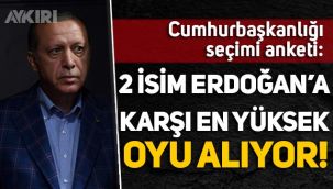Cumhurbaşkanlığı anketi: Erdoğan'a karşı en yüksek oyu Mansur Yavaş ve Ekrem İmamoğlu alıyor!