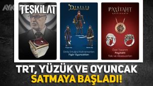Devletin kanalı TRT, dizi oyuncak ve kupaları satmaya başladı