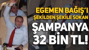 Egemen Bağış'ın devletin uçağında içtiği şampanyanın değeri 32 bin lira!
