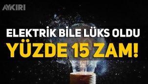 Elektrik bile lüks oldu: Yüzde 15'lik zamla yılın ilk 6 ayında toplam zam yüzde 21'e yükseldi