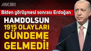 Erdoğan Biden görüşmesi nasıl geçti? Erdoğan'dan 1915 sorusuna yanıt: 