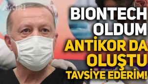 Erdoğan'dan aşı açıklaması: