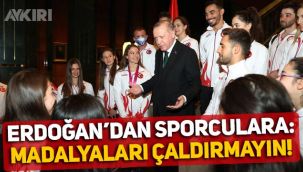 Erdoğan'dan milli sporculara: