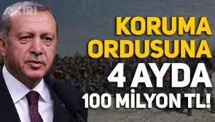 Erdoğan'ın koruma ordusuna 4 ayda 100 milyon TL harcandı!