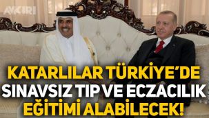 Katarlılara Türkiye'de sınavsız tıp, hemşirelik ve eczacılık eğitimi hakkı verildi!