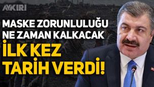 Maske zorunluluğu ne zaman kalkacak? Fahrettin Koca tarih verdi